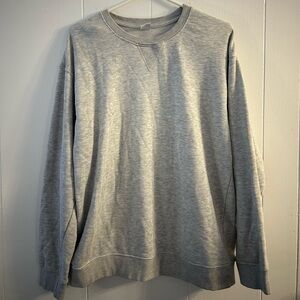 Grey crewneck hoodie